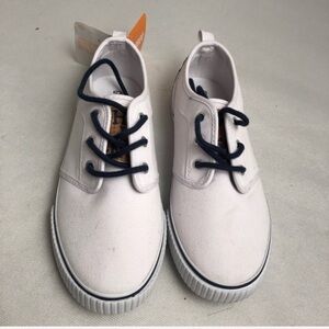 Gymboree white and navy blue tennis sneakers 3